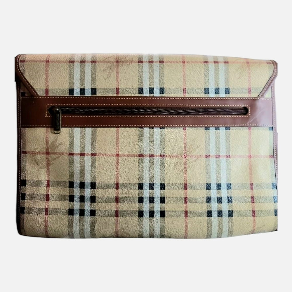 BURBERRY VINTAGE NOVACHECK CLUTCH OR TAB  HOLDER POUCH EUC - Picture 2 of 13